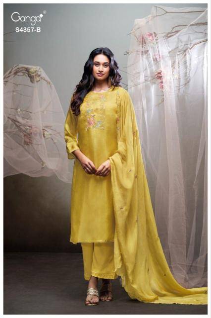 Ganga jezmee 4357 Designer dress materials in Kolkata